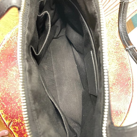 Coach Signature Jacquard Striped Shoulder Bag - Picture 4 of 6